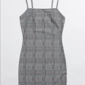 Black & White plaid Bodycon dress